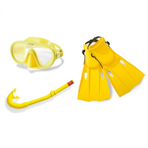 Набор для плавания Intex 55655 Master Class Swim Set (Ласты (р. 38-40), маска и трубка) 8+