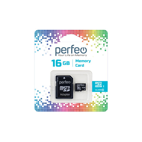 Карта памяти Perfeo microSD 16GB High-Capacity (Class 10)