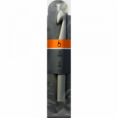 Крючок вязальный 15,00 мм/17 см, пластик PONY45272