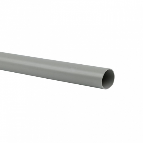 Труба гладкая ПВХ жесткая d20 мм (2 м) (50 м/уп) серая EKF-Plast 50 м