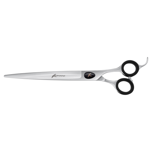 ножницы для груминга, прямые для животных GRODO FT-80S Silk Slice, с регулировочным винтом