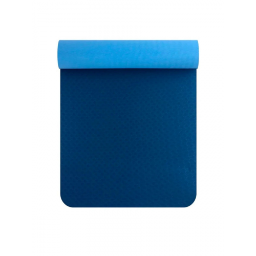 Коврик для йоги URM B01045 синий/голубой 183 см, 6 мм