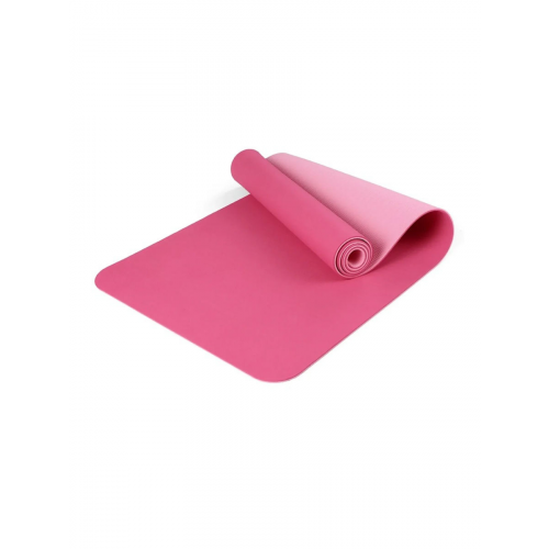 Коврик для йоги URM B01041 розовый/красный 183 см, 6 мм