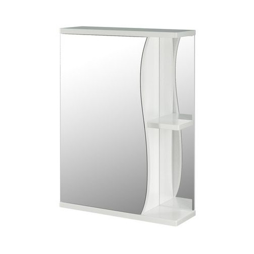 Шкаф MIXLINE Классик 50 левый, с зеркалом, подвесной, 500х676х190 мм, белый [525509]