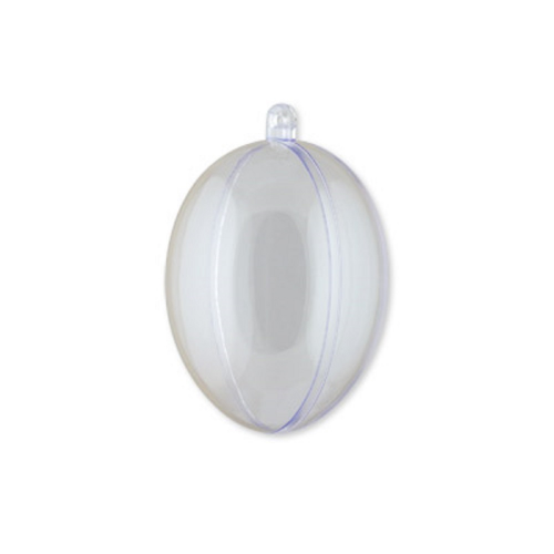 Яйцо прозрачное пластиковое Color Kit BE112 половинками диаметр 11 см набор 2 шт