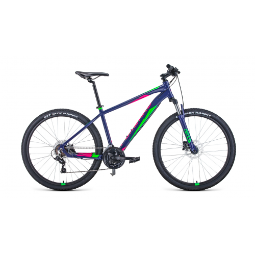 Горный (MTB) велосипед Forward Apache 3.0 Disc 27.5 (2020) 17 фиолетовый/зеленый
