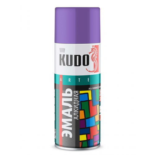 Краска аэрозоль сиреневая 520 мл "Kudo" ku-1021
