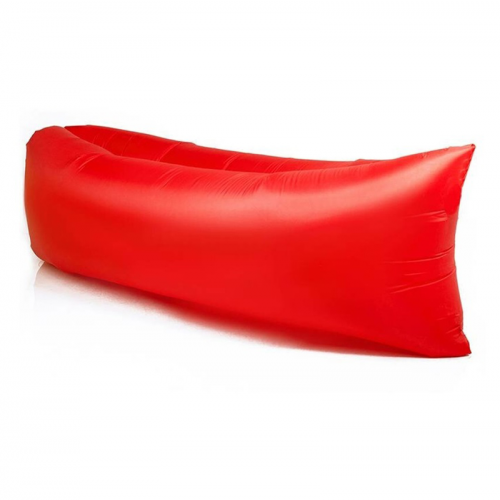 Надувной ламзак лежак диван для отдыха шезлонг Baziator BG0112 120x60x50 см красный