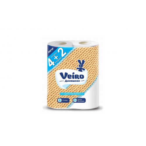 Туалетная бумага Veiro 2-слойная 6 рулонов