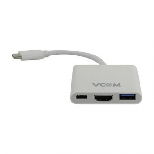 Переходник VCOM USB Type-C-HDMI/USB A/USB Type-C M-F 0,15м (CU427)