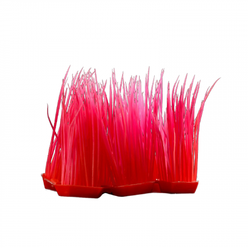 Растение Пижон Аква искусственное аквариумное, светящееся, 9 см, красное