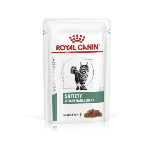 Влажный корм для кошек ROYAL CANIN Vet Diet Satiety Weight Management, мясо, 85г