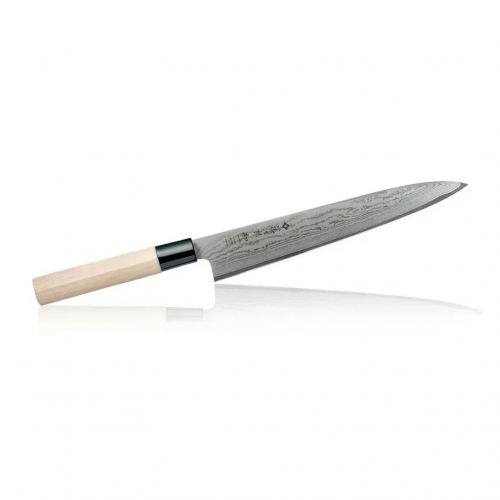 Кухонный нож для нарезки слайсер TOJIRO FD-599, лезвие 20.5 см, сталь VG10, Япония