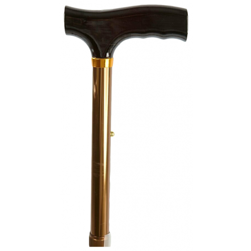 Трость телескопическая, складная, с деревянной ручкой, 82-92 см, бронза Valentine 10121BZ