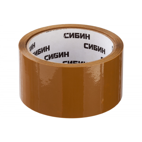 Клейкая лента Сибин 12057-50-50, цвет коричневый, 48мм х 50м