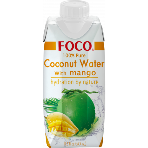 Вода кокосовая Foco натуральная с манго 0.33 л