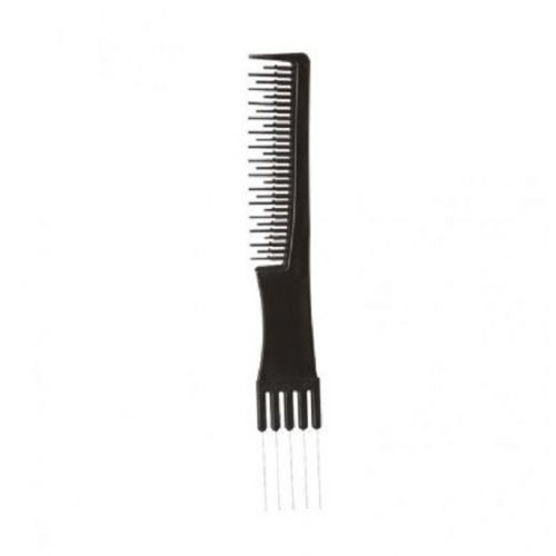 Гребешок для волос с металлической вилкой для моделирования Inter-Vion
