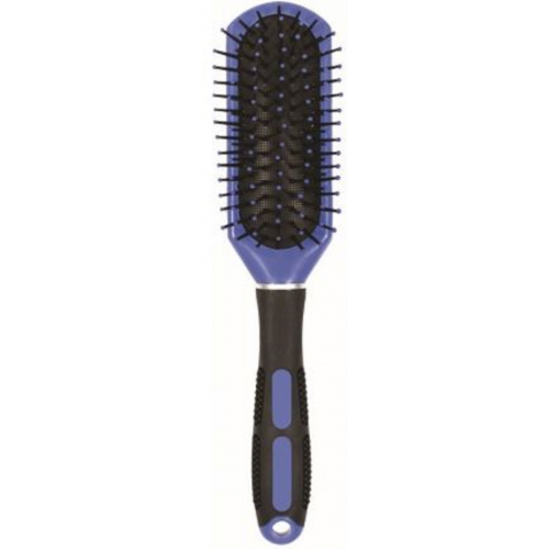 Щетка для волос пластиковая с цветной ручкой (маленькая) Inter-Vion