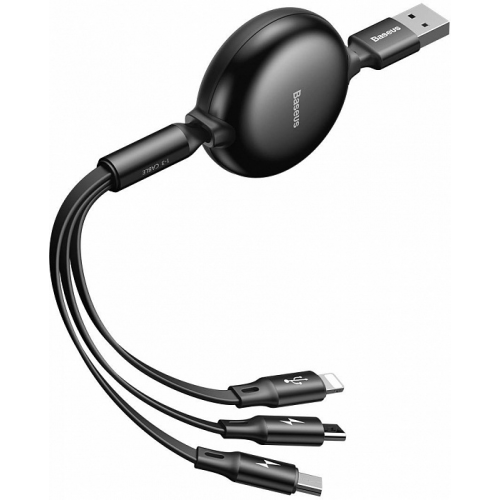 Кабель Baseus Little Octopus Lightning 1,2м Black (CAMLT-ZY01)