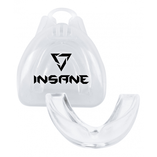 Insane Капа 1-челюстная взрослая LION, силикон, прозрачный, с футляром