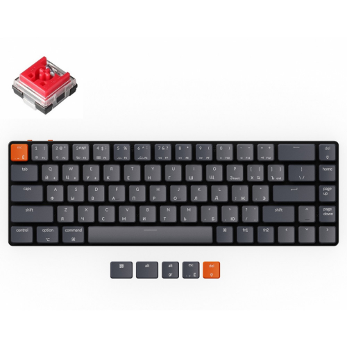 Проводная/беспроводная клавиатура Keychron K7E1Z Black