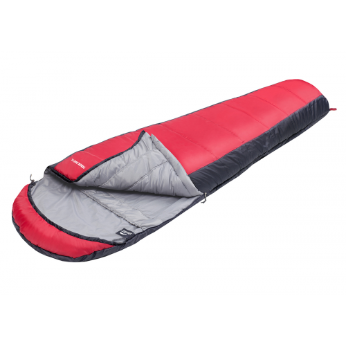Спальный мешок Jungle Camp Track 300 XL серый/красный, левый