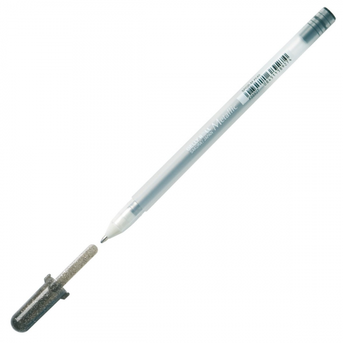 Ручка гелевая SAKURA Metallic XPGB-M#549, черная, 0,6 мм, 1 шт