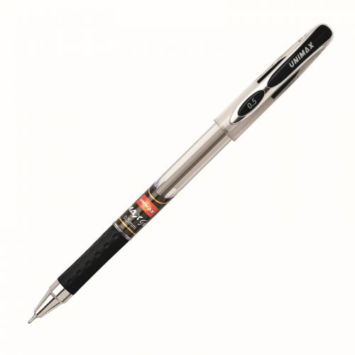 Ручка гелевая Unimax Max Gel 722473, черная, 0,5 мм, 1 шт