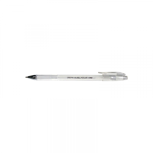 Ручка гелевая Crown HJR-500P, белая, 0,7 мм, 1 шт
