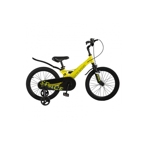 Детский двухколесный велосипед Maxiscoo Space 18", Желтый