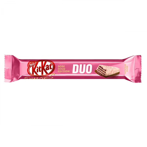 Шоколад KitKat Senses Rose Gold Edition Pink Wafer Taste of Strawberry 58 г