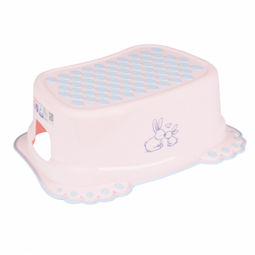 Подставка Тега для ванны кролики антискольз розовый