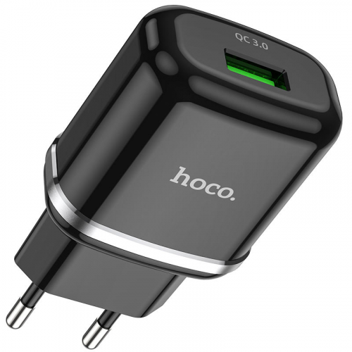 Сетевое зарядное устройство быстрое QC 3.0 Hoco N3 Special - Черное