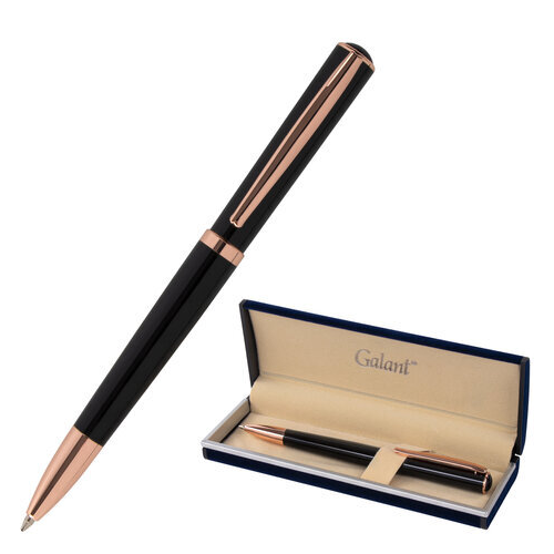 Ручка подарочная шариковая GALANT PUNCTUM BLACK узел 0,7 мм, синяя, 143514
