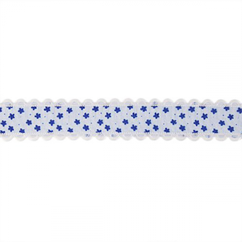 Лента декоративная "Звёздочки", 1 рулон 25 м, цвет: 06 голубой/синий, арт. YH98