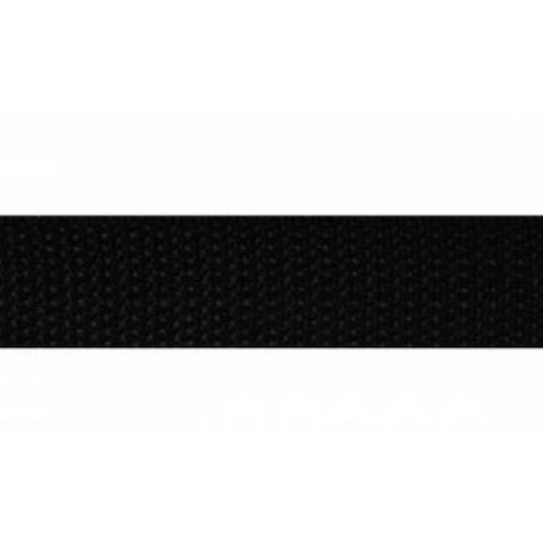 Лента ременная, 25 мм, 50 м, цвет: черный, арт. 7705672