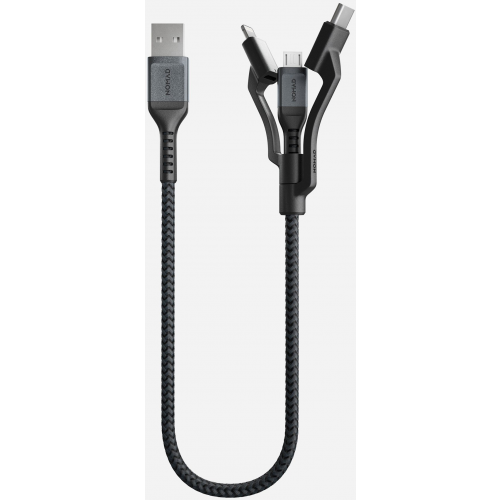 Кабель Nomad Universal Kevlar USB-A to Lightning/USB-C/microUSB 0.3 м для iPod,iPhone,iPad