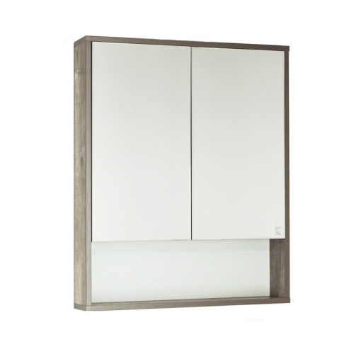 Зеркальный шкаф Style Line Экзотик 75 дерево, белый