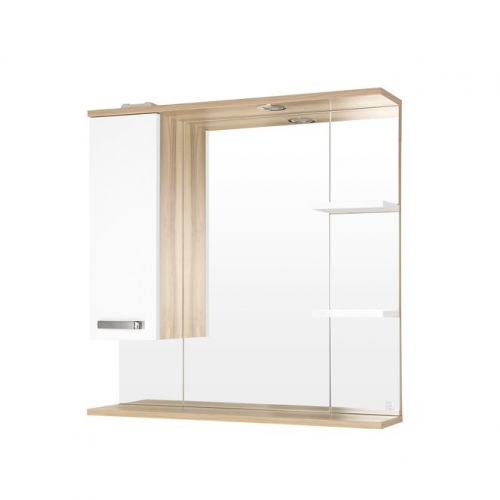 Зеркальный шкаф Style Line Ориноко 800/С белый, ориноко