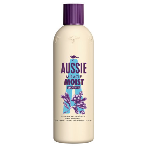 Шампунь Aussie Miracle Moist для сухих поврежденных волос 300 мл