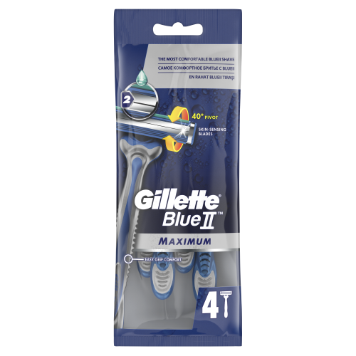 Одноразовая мужская бритва Gillette Blue2 Maximum 4 шт