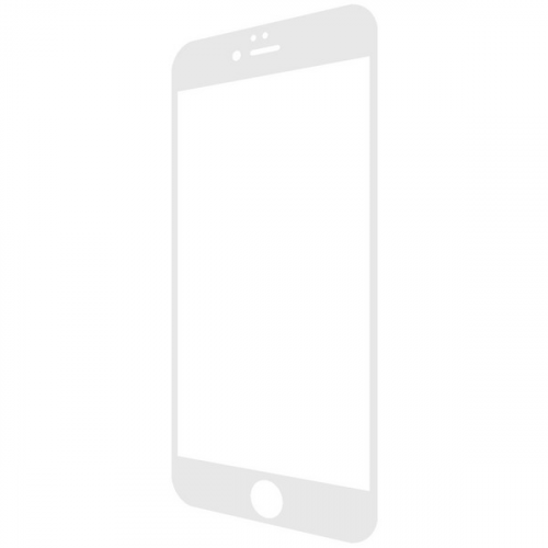 Защитное стекло Full Glue Premium Krutoff для iPhone 6 Plus/6S Plus White
