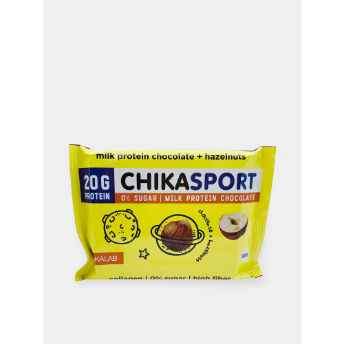 Шоколад Chikalab Chika Sport молочный с фундуком 100 г