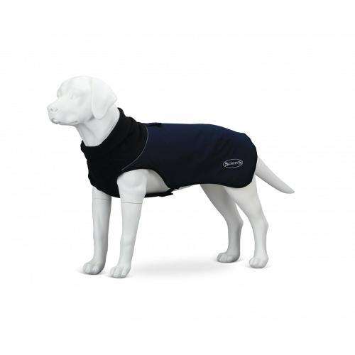 Попона для собак Scruffs Thermal, согревающая, унисекс, темно-синяя, длина спины 55 см