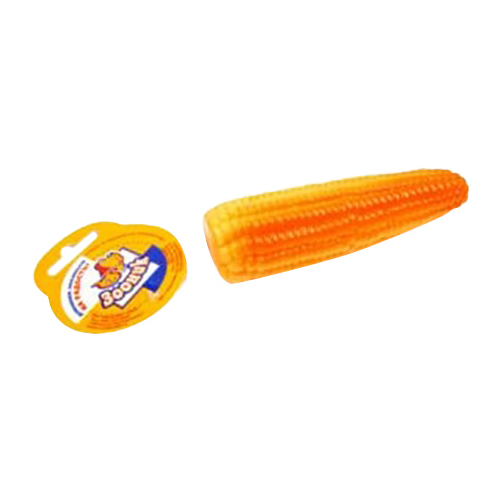 Жевательная игрушка для собак Зооник Кукуруза, желтый, 18 см
