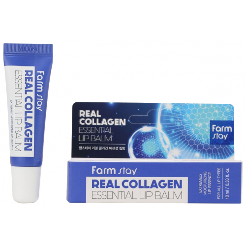 Бальзам для губ FarmStay Lip balm Real Collagen Essential 10 мл