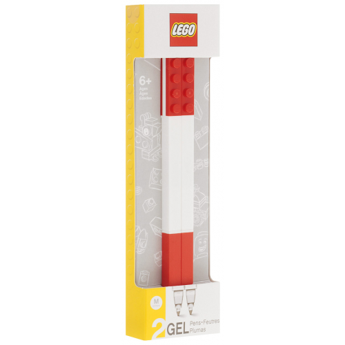 Набор ручек гелевых LEGO 51675, красные, 0,7 мм, 2 шт