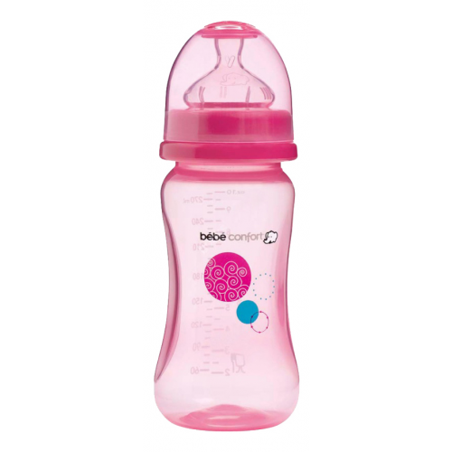 Детская бутылочка Bebe Confort 270 мл розовый