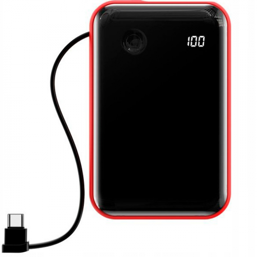 Внешний аккумулятор Baseus Mini S Digital Display Type-C 10000 мАч Red