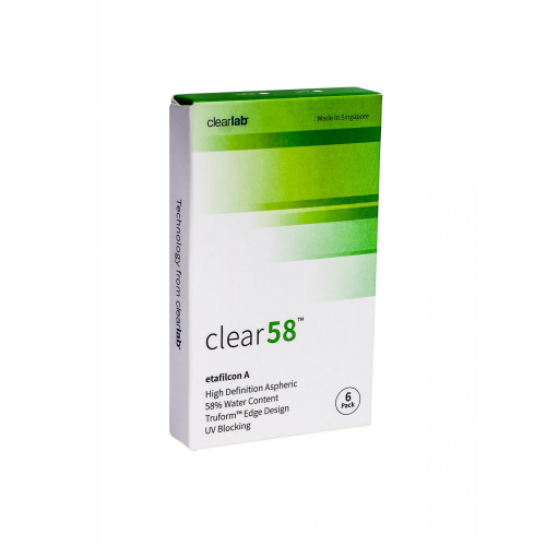 Контактные линзы ClearLab Clear 58 6 линз R 8.3 -04,25
